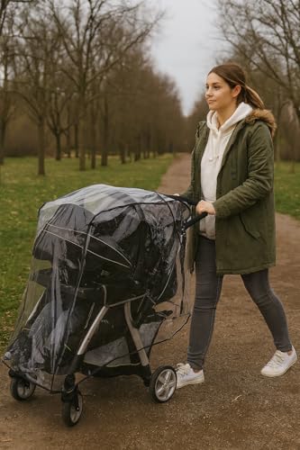 Image of Jolly Jumper Travel System Weathershield - Protects, Baby, Large Stroller and Contents from rain and Other Elements