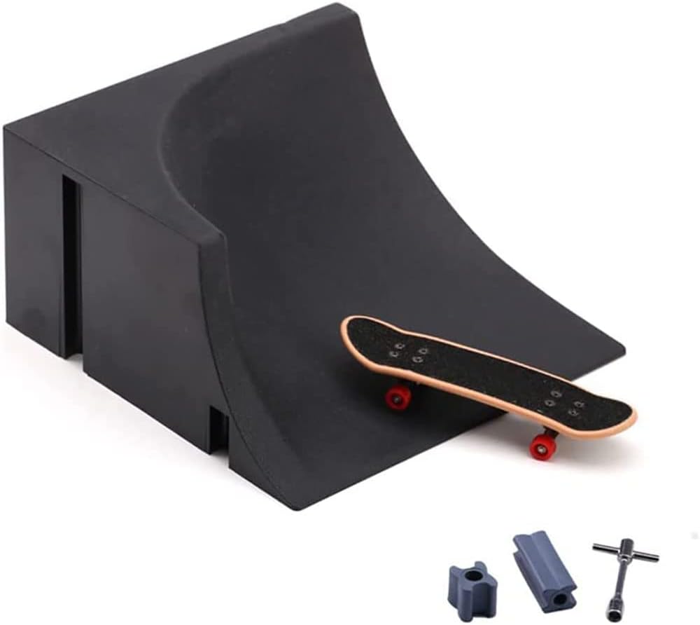 Finger Skateboard Professional Venue Scene Props DIY Props Alloy Three-Dimensional Model Children's Toys A-F 6-in-1 Big Set of Scenes (E)