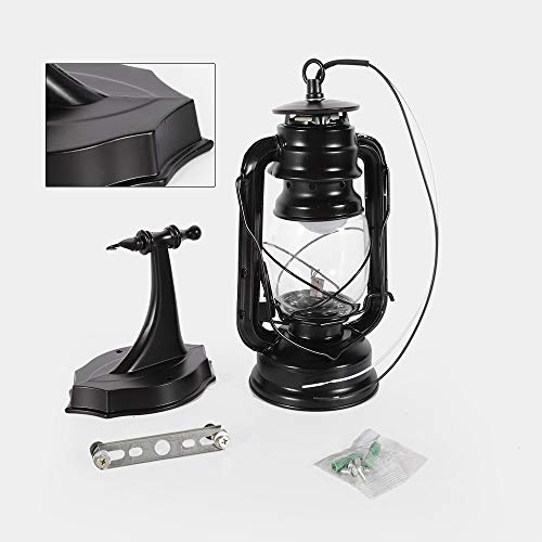 Image of Wall Sconces, Retro Antique Vintage Rustic Lantern Lamp Wall Sconce Light Fixture (Black - 2 Pcs)