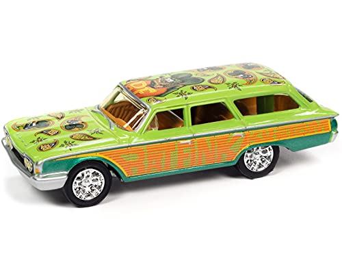 Modelo auto a escala 1/64 Ford Country Squire de metal miniatura 3