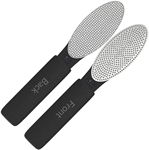 Diamancel Luxury Diamond Double Foot Buffer - #10 Fine Grit Finishing Rasp and #22 Coarse Grit Buffer - Smooths Calluse, Rough Skin