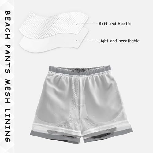 Pigsaly Boys Swim Trunks Cartoon Schnauzer Puppy Black Dog Boys Board Shorts Swimsuit Swimwear Summer Bathing Suit XS4