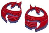 Custom Fender Emblem Badges for Dodge Challenger and Charger Scat Pack (Red)