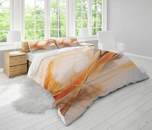 Housse de couette ensemble de literie marbre taille double king - 4