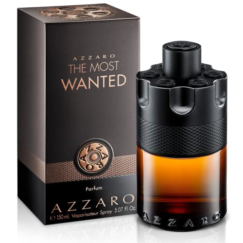 Azzaro The Most Wanted Parfum - Intense Mens Cologne - Spicy & Sensual Fragrance for Date - Lasting Wear - Irresistible Luxury Perfumes for Men, 5.0 Fl. Oz