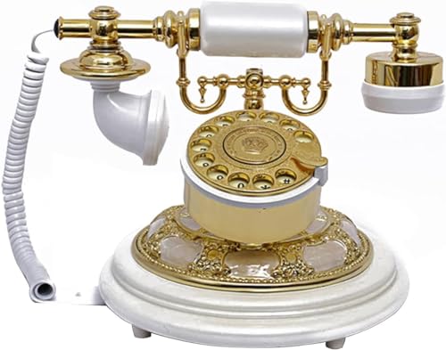 Téléphone fixe vintage HJMMWT, objet de décoration rétro haut de gamme
