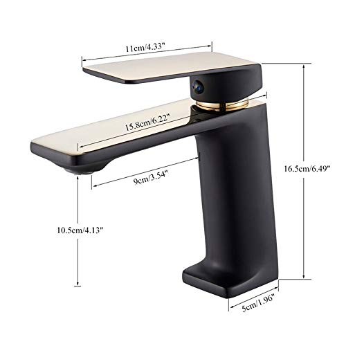 Robinet de lavabo eau chaude et froide avec mitigeur monotrou précis - 2
