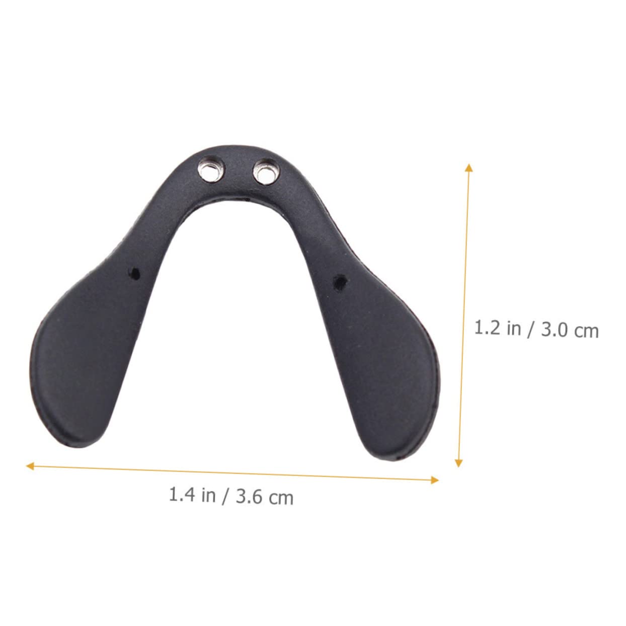 PACKOVE 5 Series 5 Juegos De Almohadillas Nasales De Repuesto Para Gafas Almohadillas Ajustables En Forma De D Antideslizantes Para Puente Nasal De Bicicleta 4 piezas x 5