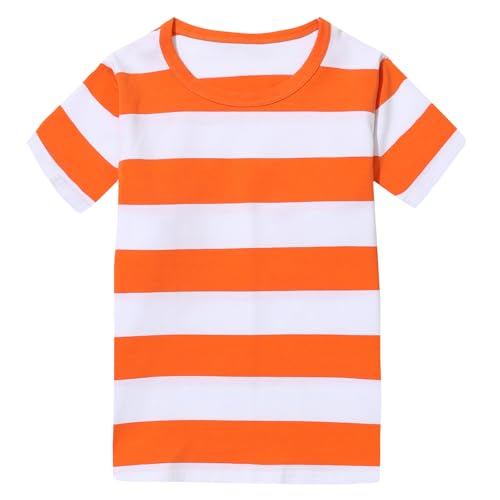 Image of Boys Rainbow Striped Shirt Cotton Long Sleeve T-Shirts