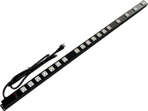 48" 18 Outlet Metal Power Strip, 4186