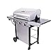 Char-Broil® Performance Series™ TRU-Infrared Cooking Technology 3-Burner with Side Burner Cart Propane Gas Stainless Steel Grill - 463370719