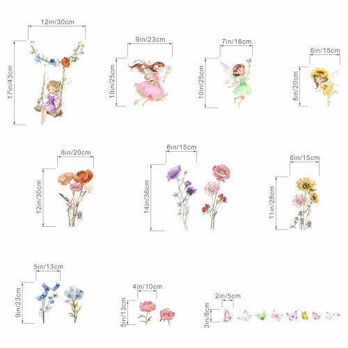 Vinilos decorativos de hada para paredes infantiles miniatura 4