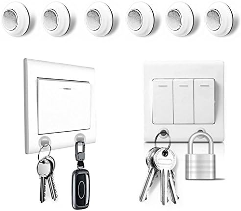 Magnetic Key Holder Easy Install Are So Strong To Hold Up 6 Packs Hooks Modern Chrome Wall Mount Rack