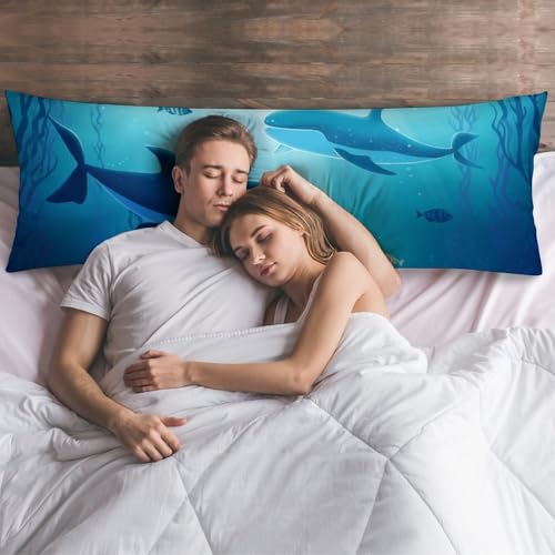 Housses de coussin extra douces grand format 137 cm pour soulager le dos au lit