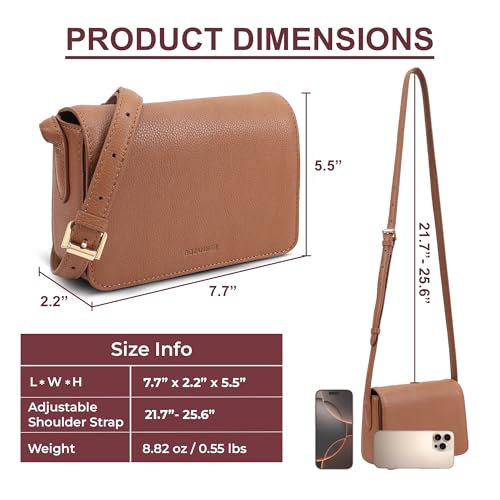 Genuine Leather Crossbody Shoulder Bag for Women with an Adjustable Strap2