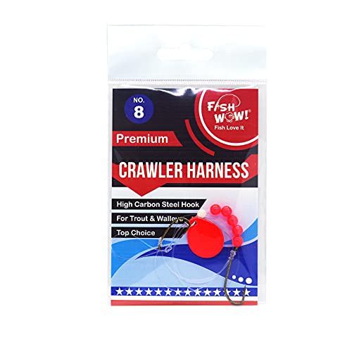 Fish Wow!® 10 Packs 5-Style Crawler Harness Walleye Spinner Rig 2-Hook & 3-Hook #TOP5