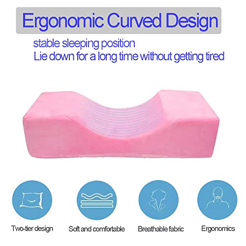 Pink-Eyelash-Extension-Pillow-Eyelash-Extension-Tool-for-Beauty-Salon-U-Shape-Neck-Pillow-with-Comfortable-Foam-Velvet-Pillowcase