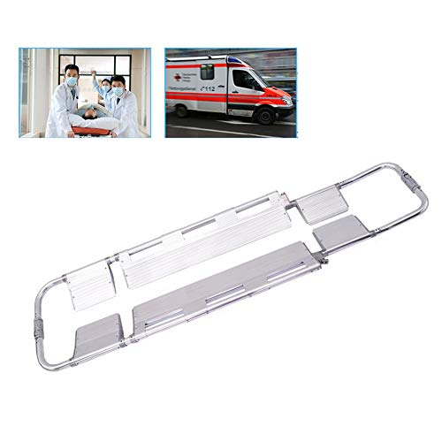 ZYFWBDZ Barella di Salvataggio di Emergenza, barella in Lega di Alluminio Retrattile Ospedale Clinica Casa Centri Sportivi Ambulanza Trasporto Barella Medica