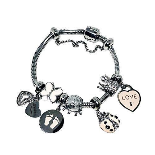 Pulseira para Berloques em Aço Inox Tamanho:19
