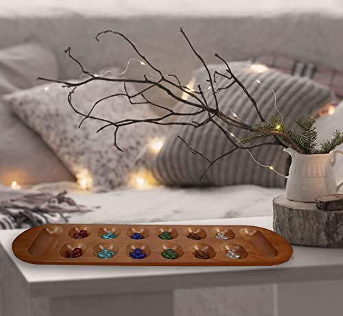 Coffee Table African Stone Game - Madera sólida miniatura 2