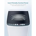 Midea MLTW09M1BWW Portable Washer with 6 Cycles, Drum Clean, Quick, Stainless Steel Tub, Transparent Lid, LED Display Washing Machine, 0.9 cu. ft, White - Image 4