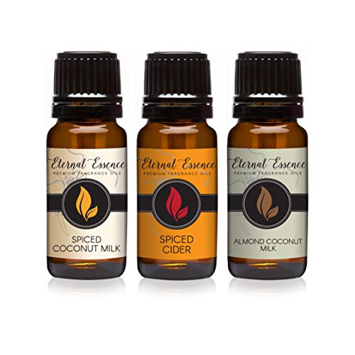 Image of Trio (3) - Spiced Cider, Almond Coconut Milk & Spiced Coconut Milk - Premium Fragrance Oil Trio - 10ML