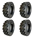 Set of 4-Galaxy Tires Heavy Duty 10-16.5 Muddy Buddy Skid Steer Tires-10PLY...