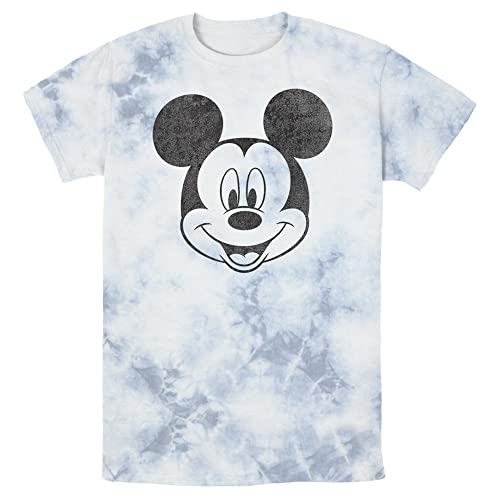 T-shirt homme Mickey Mouse Disney blanc bleu manches courtes vêtement taille L