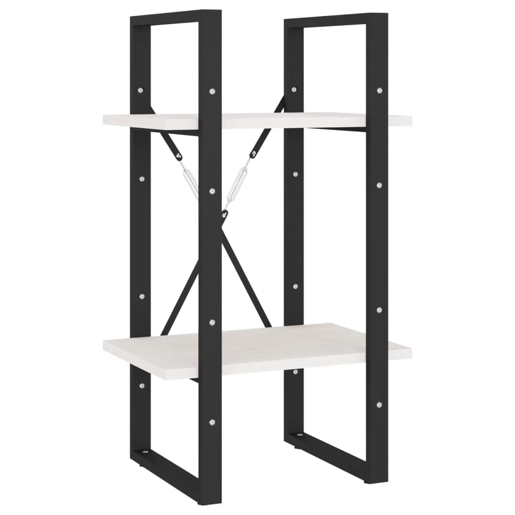 Estantería de 5 compartimentos, madera maciza de pino con marco de metal, 40 x 30 x 175 cm, estantería de pie alta y baja para salón, moderna estantería industrial con mucho espacio de