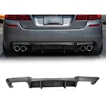 Rear Diffuser Bumper Lip Compatible with 2012-2016 BMW F10 M5 M Sport, Carbon Fiber