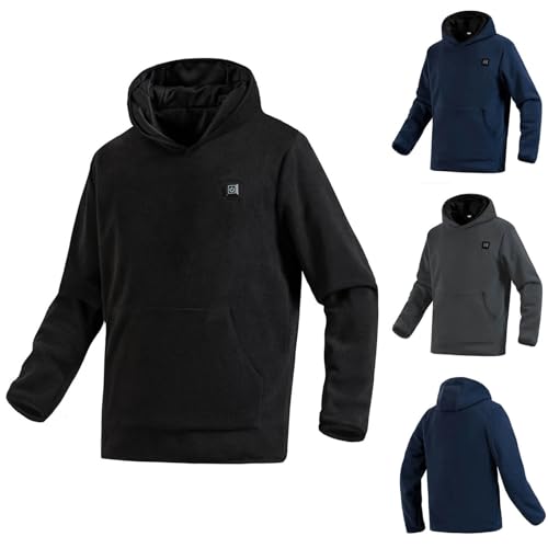 Heated Jacket for Men Women,Heated Coat Hooded Heating Jackets Electric USB Rechargeable Body Warmer Hoodie Outwear