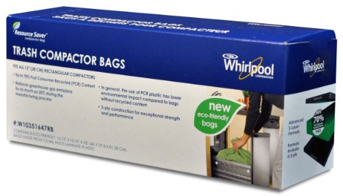 Whirlpool W10351647RB Trash Compactor Bags, 8-ct