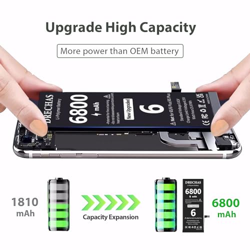 Drechas [6800Mah] Battery For Iphone 6 thumb #2