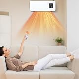 Ductless Air Conditioner & Heaters - Wall Mounted Air Conditioner with Remote Control & Timer, 1500W Heating Fan for home Bedroom Living Room, Indoor AC Unit