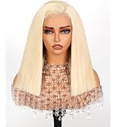 Arabella 5x6 Ready to Go Glueless Wigs Human Hair 210% Density 613 Blonde Bob Wig Human Hair 613 ...