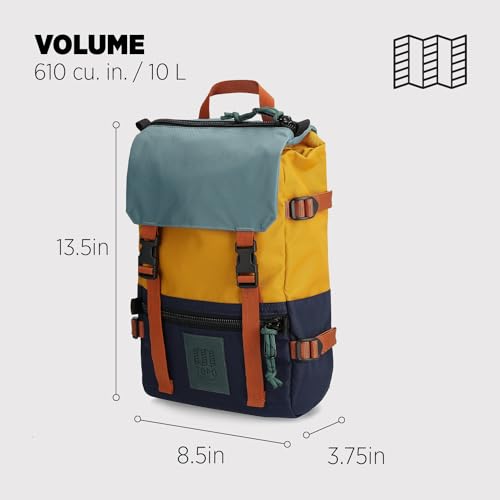 Image of Topo Designs Rover Pack Mini - Small Sized Daypack for EDC, Day Trips, Hikes, Iconic Denver Design, Fair Trade + Bluesign