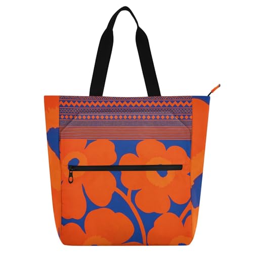 Bolsa de libros escolar y de viaje con alegre estampado tribal para jóvenes