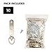 Wiseacresart 10 Extra Heavy Duty 3 Hole D Ring / Triangle Framing Hanger w/Screws