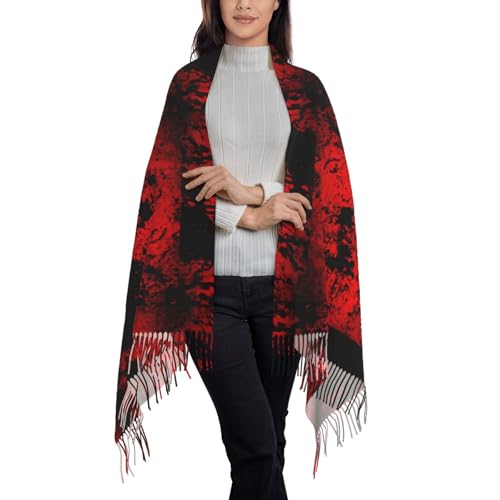 Bloody Background 1 Print Women's Scarf Pashmina Shawls and Wraps for Wedding Evening Party Long Warm Scarves2