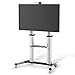conecto TV Ständer Standfuß rollbar 55-100 Zoll für viele Fernseher/Monitore I Mit Rollen höhenverstellbar/schwenkbar I Modell LM-FS03G