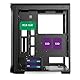 EMPIRE GAMING – Darkwitcher - PC Gehäuse Gamer - ARGB Mittelgroßer Gehäuseturm ATX – Fassade aus Metallgewebe und Seitentür aus Sicherheitsglas – 4 Ventilatoren 5 Volts PWM LED RGB Adressierbar 120 mm