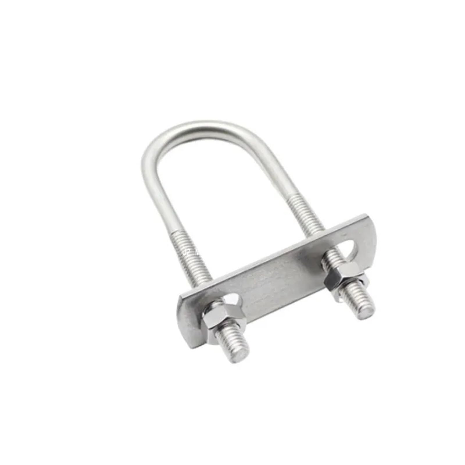 Bullone Morsetto for tubi a forma di U con vite a forma di U in acciaio inossidabile 304 con cerchio a cavallo quadrato deflettore(1set M8x102x129)