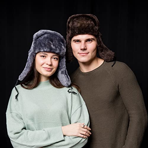 Image of BELEON Ushanka Russian Hat with Ear Flaps