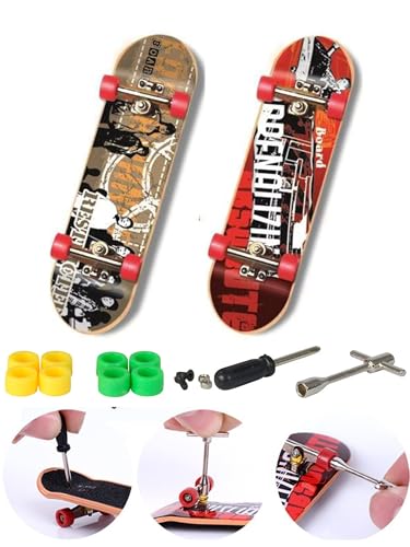 Image of CLA6 Fingerboard Kit | Complimentary Tools, Extra Wheels and Screws | Durable ABS Deck for Rough Use | Safe Sandpaper Grip Tape | Lightweight Non-Bearing Wheels |