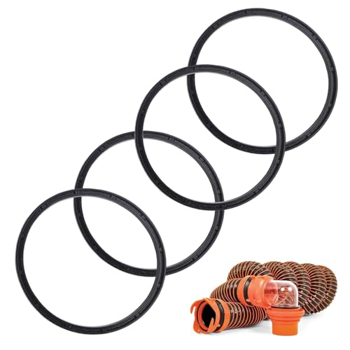 Image of 39834 RV Sewer Hose Fittings for Camco RhinoFLEX /Revolution /Easy-Slip Hose Gasket (4PACK)