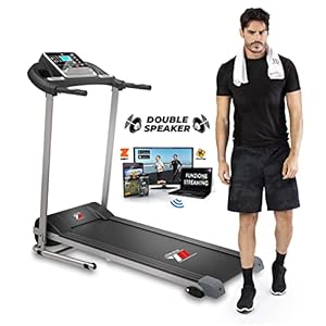 YM Your Move Elektrische loopband, inklapbaar, Italiaans kwaliteitsmerk, bluetooth-app, bioomap & ZWIFT video/coach multiplayer, Energy Saver, cardiosensor, verstelbare helling, 12 programma’s
