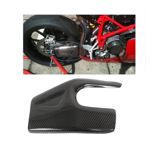 Carénage carbone Ducati 749 999 remplacer cache bras oscillant usé or