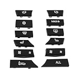 OTOTEC 12 Botones de Interruptor de Coche 61319313923 Compatible con BMW Serie 5 F10 2009-2016 F07 2009-2017 F11 2009-2017