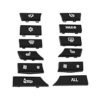 OTOTEC 12-teilige Autoschalterknöpfe 61319313923 Kompatibel mit BMW 5er F10 2009–2016 F07 2009–2017 F11 2009–2017