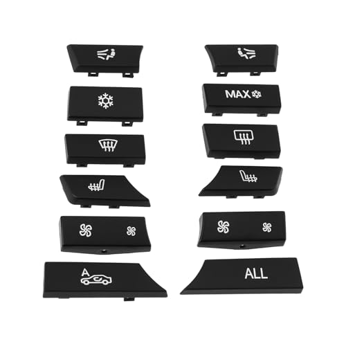 OTOTEC Lot de 12 Boutons de Commutation pour Voiture 61319313923 Compatible avec BMW Série 5 F10 2009-2016 F07 2009-2017 F11 2009-2017
